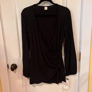 Jockey Person to Person Long Sleeved Wrap Top Large